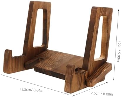 VOSAREA 3Pcs Wooden Cookbook Stand with Reading Display Features