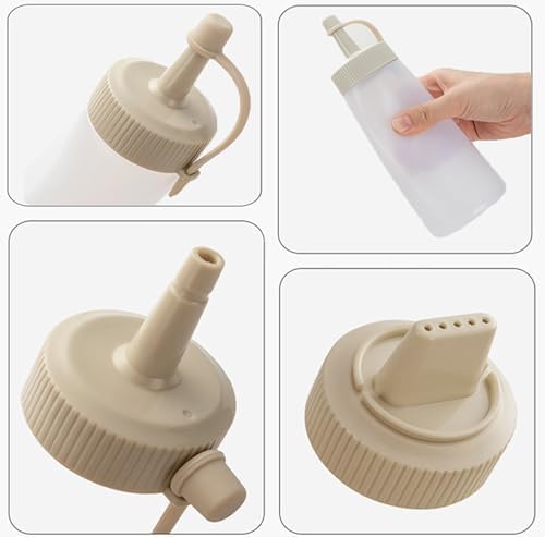 3 Pcs Condiment Squeeze Bottles for Kitchen Dining