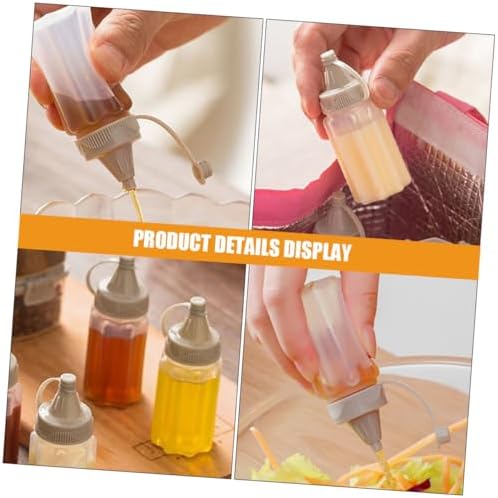12-Pack Leak-Free Condiment Squeeze Bottles