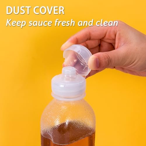 Quick Release 10oz Squeeze Bottles with Lid for Ketchup Mustard More