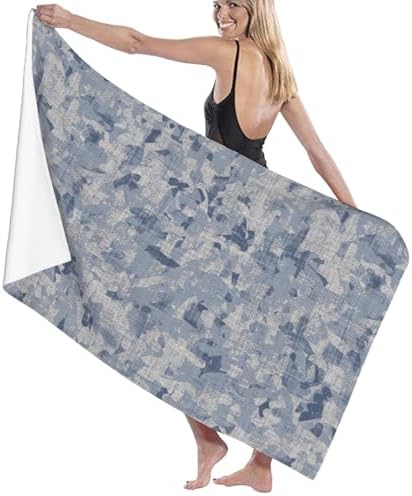 Xiso Ver 32x52 Microfiber Bath Towel Ultra Soft Quick-Drying Mottled Print