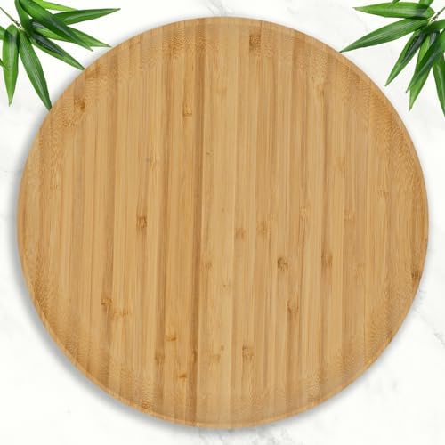 Eco-Friendly Bamboo Wood Plates Set Durable Dinner and Serving Trays