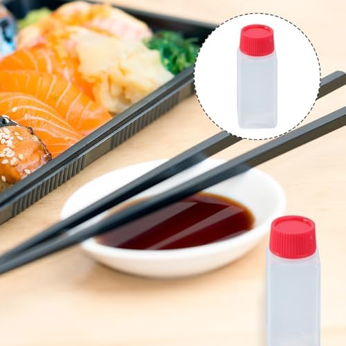 Mini Seasoning Bottles Set - 100pcs 65ml BentoCondimentSqueezeBottles