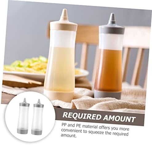 Sleek Set of 2 Condiment Squeeze Bottles