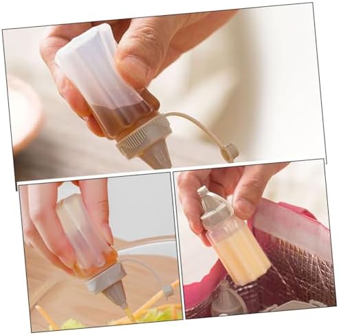 12-Piece Reusable Squeeze Bottles Set Mustard Syrup dispense Leak-Free Design