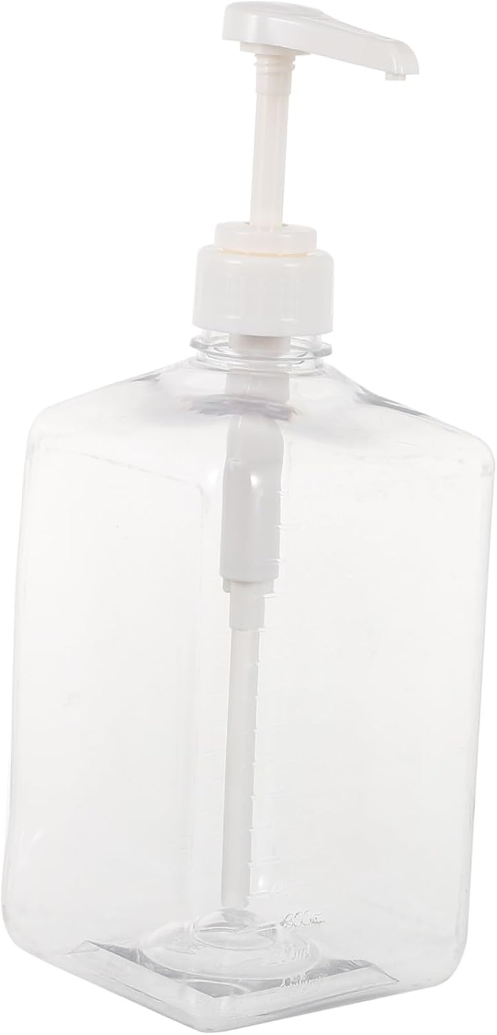 Cabilock 1600ml Transparent Plastic Syrup Dispenser