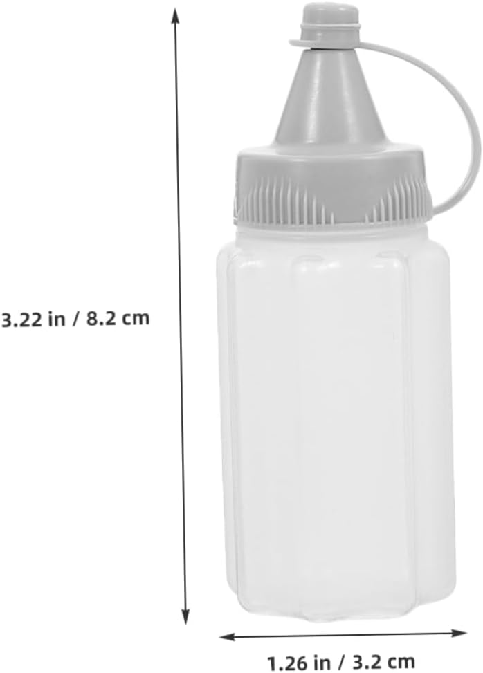 Luxshiny 8PCS Portable Condiment Squeeze Bottles