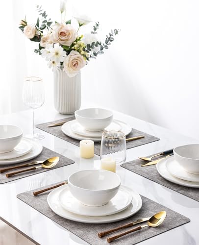 Elegant Ceramic Dinnerware Set for 4 Safe Durable