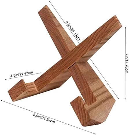 Sturdy Wood Cookbook Stand with Tablet Record Holder