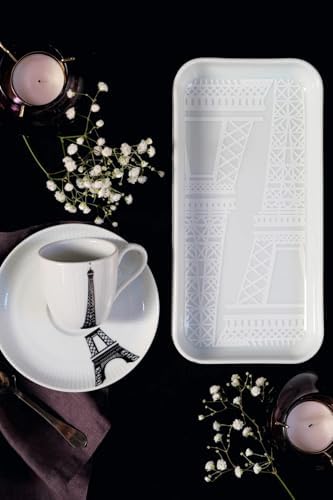 Pillivuyt Paris Collection 4-Set White Porcelain Dinner Plates