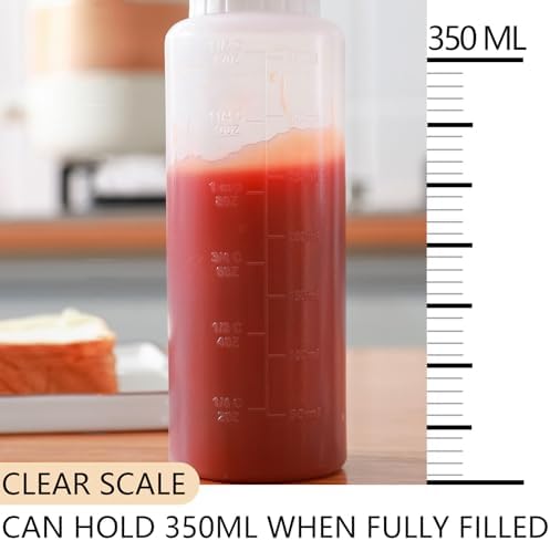 Five-Hole Reusable Squeeze Bottles Leak-Proof BPA-Free