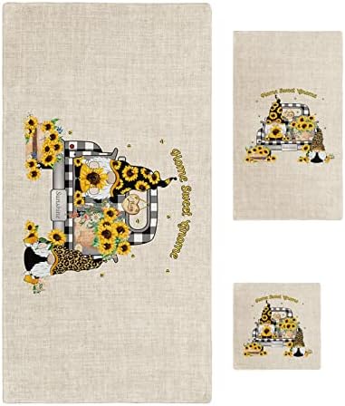 Sunflowers Bath Towels Set