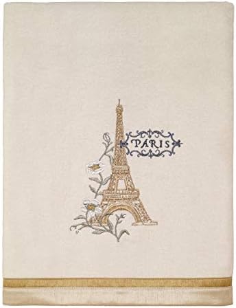 Avanti Linens Bath Towel - Soft Absorbent Cotton Paris Botanique Collection Ivory