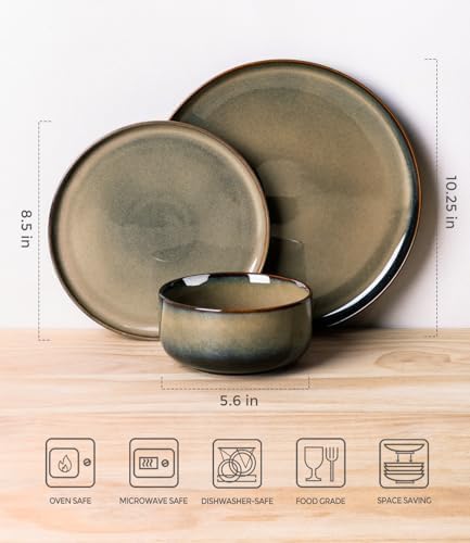 Handmade Ceramic Dinnerware Set for 4