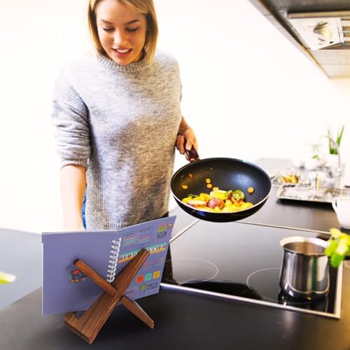 PrettyZoom Recipe Book Holder Stand Kitchen Display