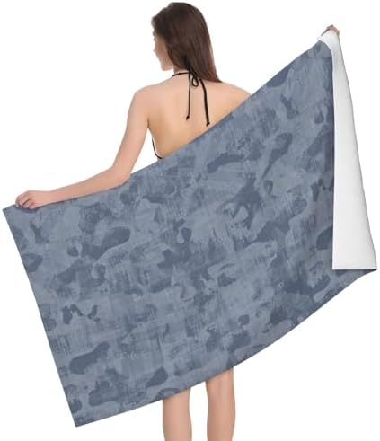 Comfy Durable French Blue Bath Towel