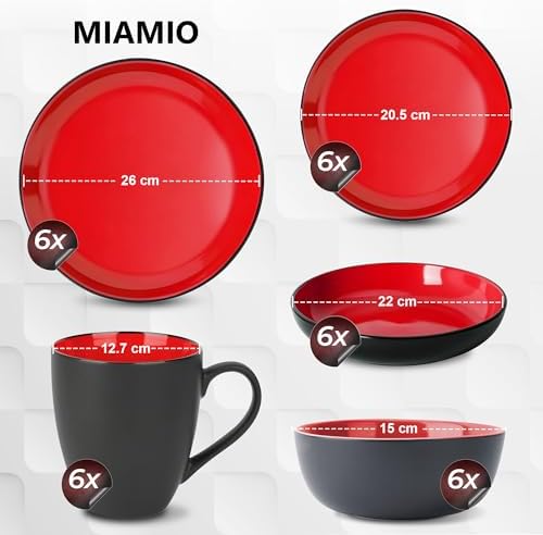 Elegant Dinnerware Set for 6 Durable Chic