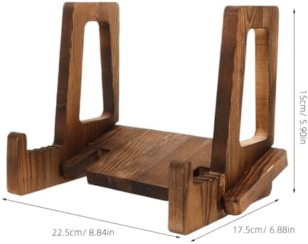 Magiclulu Retro Wood sAdjustable Retro Wooden Book Stand cookbook Holder Lap desk Organizer