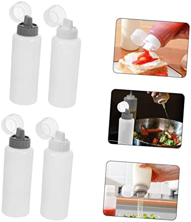 Safe Leak-Proof Squeeze Bottles for Dressing Sauce 350ml x4