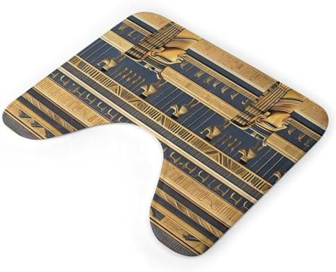 Egyptian Pharaonic Soft Non-Slip Cartoon Toilet Rugs for Home Use