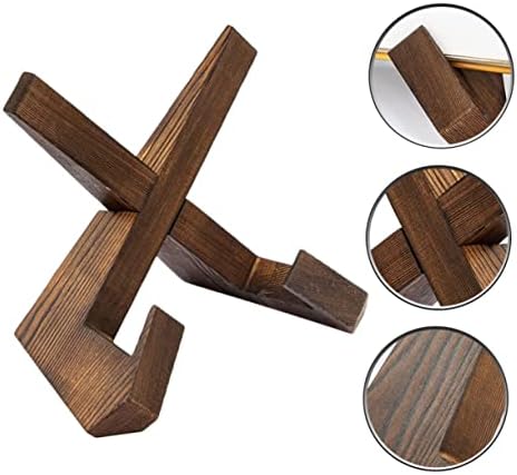 PRETYZOOM Elegant Wooden Recipe Stand for Kitchen Countertop