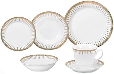 Versatile Dining Experience Aria Dinner Set by Lorren Home Trends