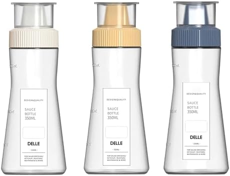 3 Pcs Condiment Squeeze Bottles for Kitchen Dining
