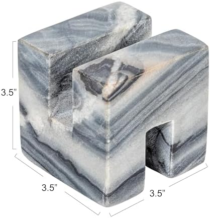 Creative Co-Op Gray Marble Cookbook Stand