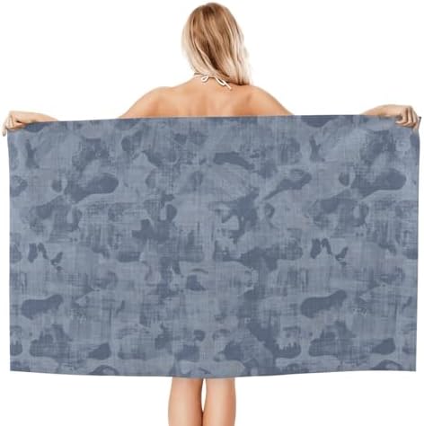 Comfy Durable French Blue Bath Towel