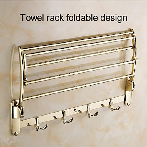 Your Bathrooms Best Elegant Golden Folding Towel Rack