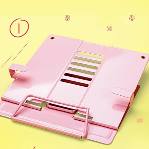 Adjustable Metal Book Stand - Foldable and Portable for Home Office