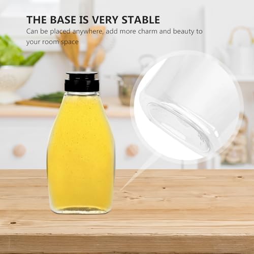Zerodeko Jar Sugar Pot 4Pcs Sauce Squeeze Bottles