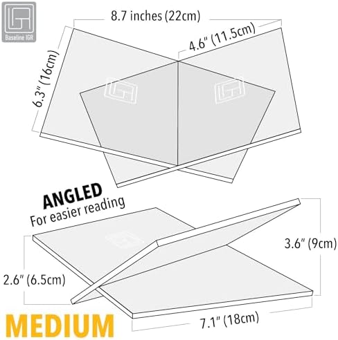 Baseline IGR Medium Clear Acrylic Book Stand