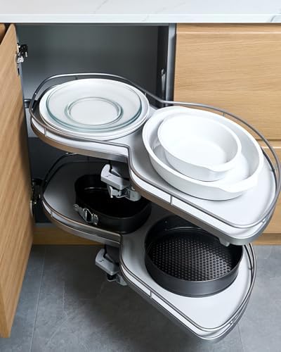 Perfect pair of 9-inch round tempered glass plates