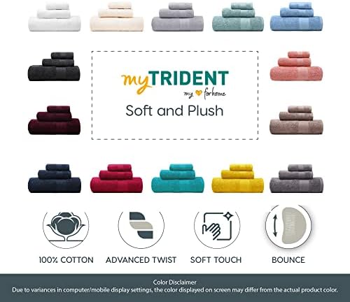Luxury 100 Cotton Towels Set for Bathroom Use