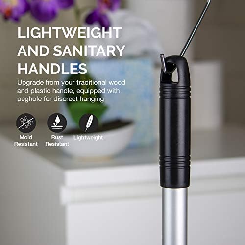 Compact 2-Piece Toilet Plunger with Suction Cup Mini SinkDrain Plunger