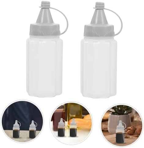 4-Pack Squeeze Bottles for Kitchen Use
