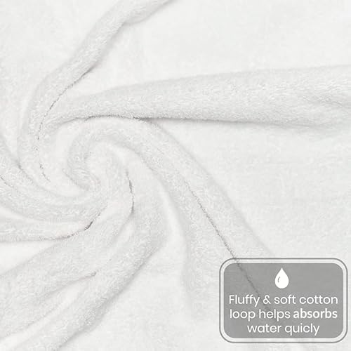 Quick Drying 6-Pack Cotton Bath Towels for Home Gym Pool