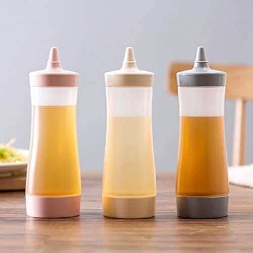 Reusable Squeeze Bottle for Dining Salad Dressing Bottle Condiment Dispenser