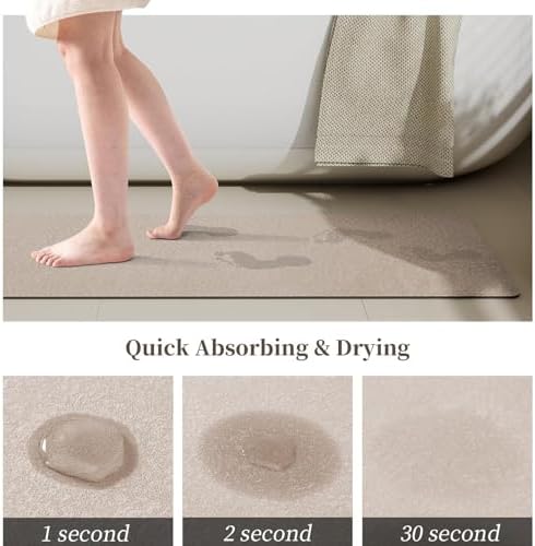 Quick-dry non-slip mud bath mat soft washable