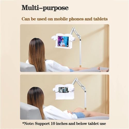 Adjustable Floor Stand for Tablets Laptops and Cookbooks