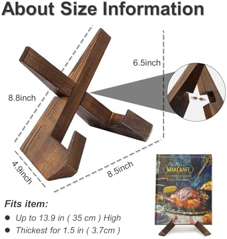 Versatile Cross Design Kitchen Cookbook Stand