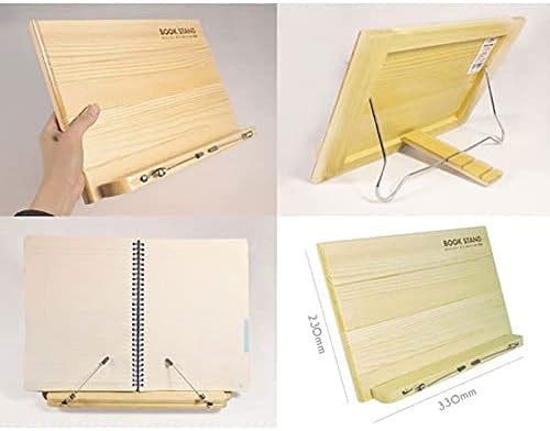 IBIS Natural Wood Book Stand Durable Adjustable