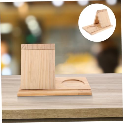 Sturdy Wooden Triangle Book Holder for Home Office