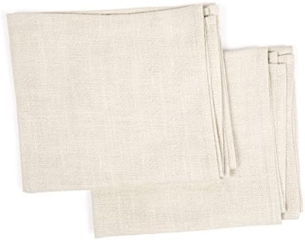 LinenMe Lara Hand Towels Silver Set of 2 12x20
