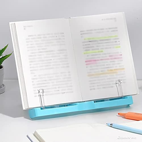 Adjustable Book Stand for Kitchen Office 11x8 Inch Pink