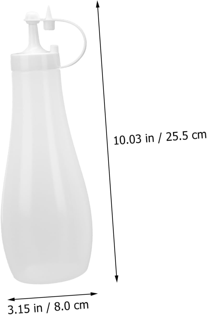 Cabilock 4PCS Reusable Squeeze Condiment Bottles