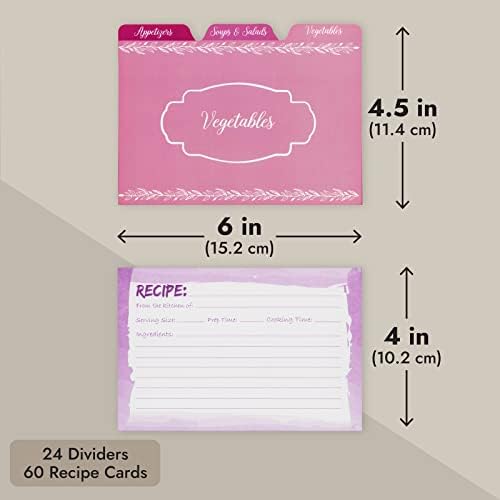 Juvale The Art of Keeping Recipes Perfectly Organized