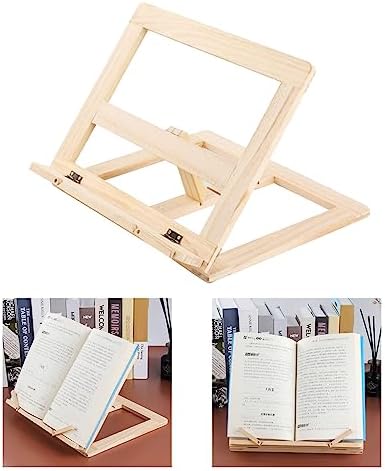 Adjustable Wooden Book Stand Reading Companion