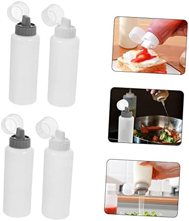 Premium Condiment Squeeze Bottles Set of 8